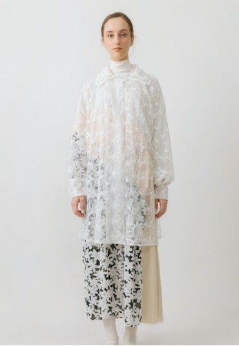 White oversized coat clearance