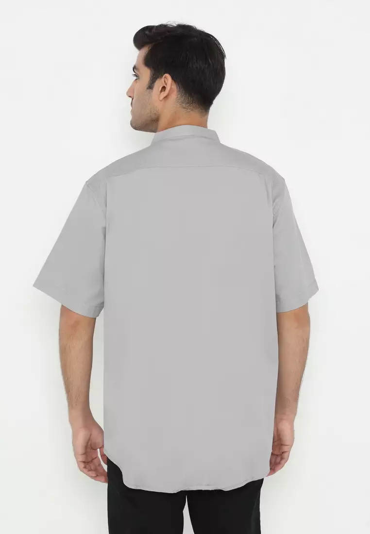 POLICE Kemeja Koko Border Regular Fit Pria