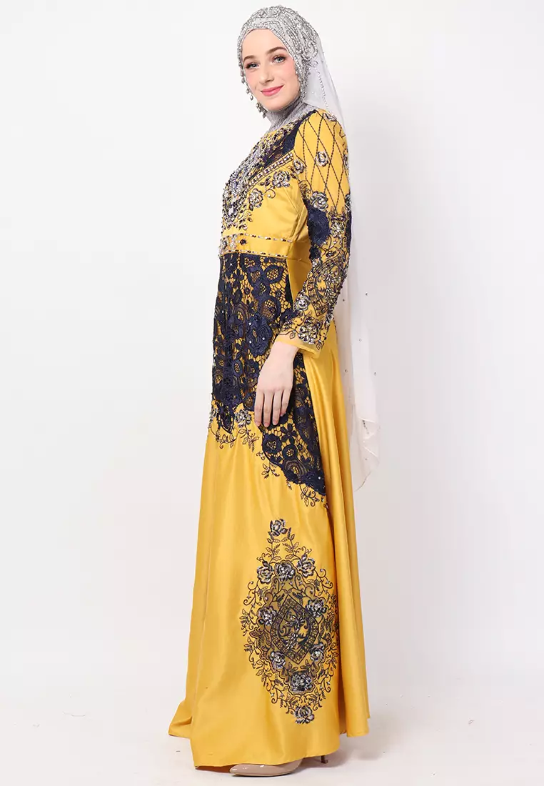Bibiq Gamis Brokat Satin