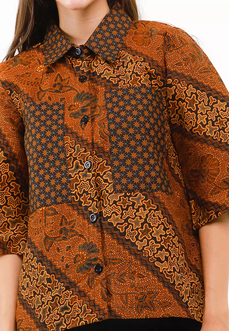 Melvee Blouse Batik Katun Wanita