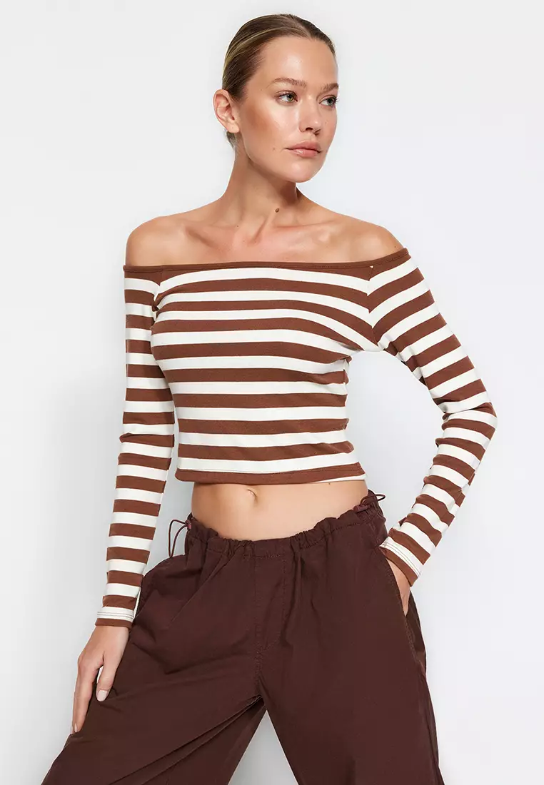 Striped Crop Top
