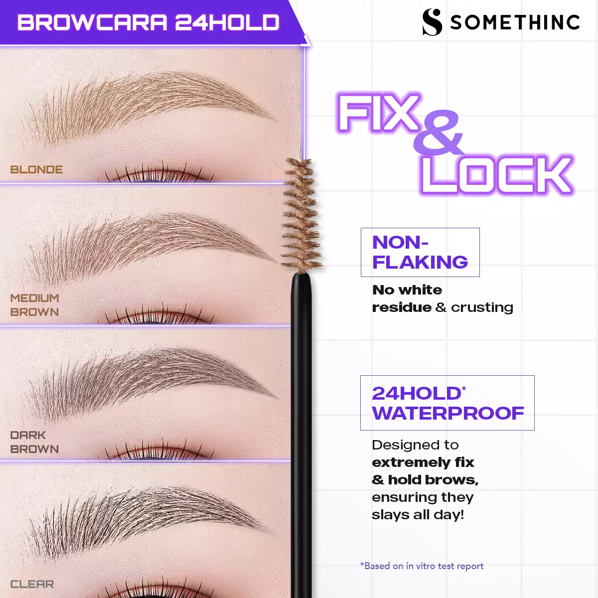 SOMETHINC Browcara 24hold Waterproof Brow Gel - Blonde