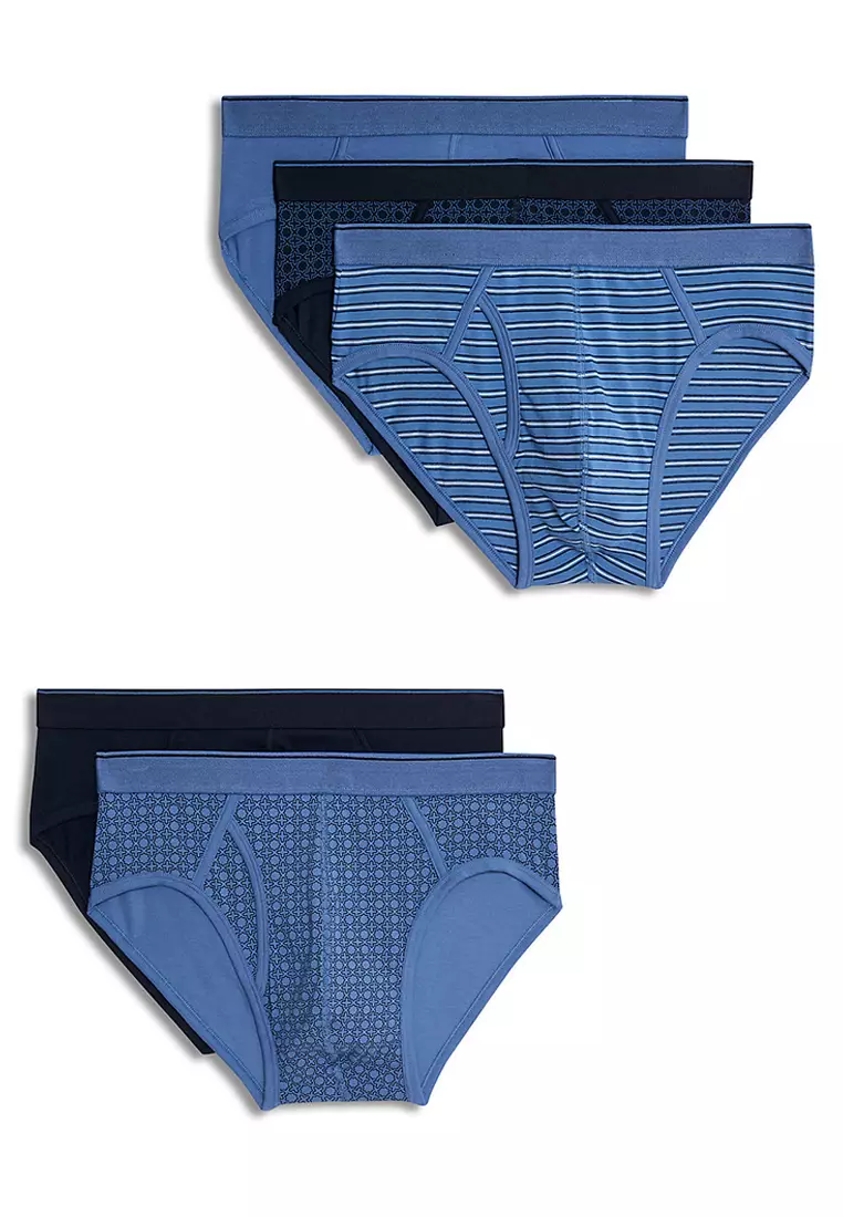 5pk Cotton Rich Cool & Fresh™ Striped Briefs