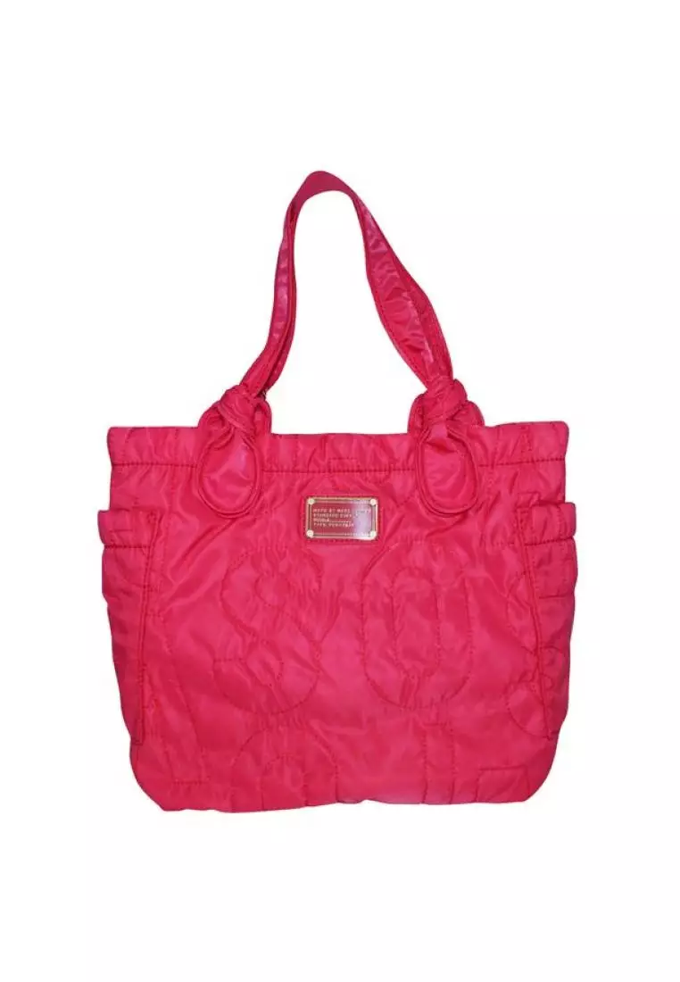Pink nylon tote store