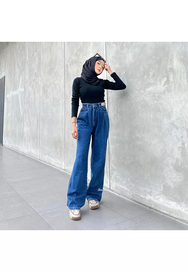 Highwaist Adjustable Super Baggy Jeans 882 HIBERNATION