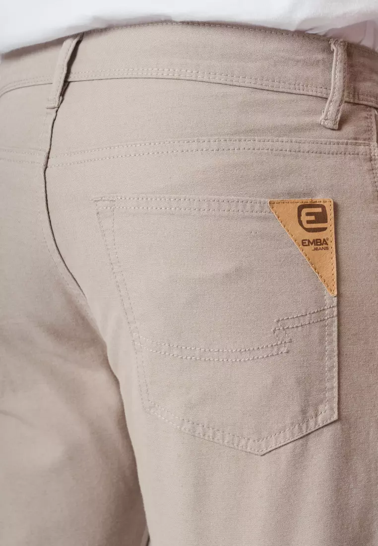 Emba Denim - BS08.01 Celana Panjang Pria Kanvas Premium Regular Fit New Tebal