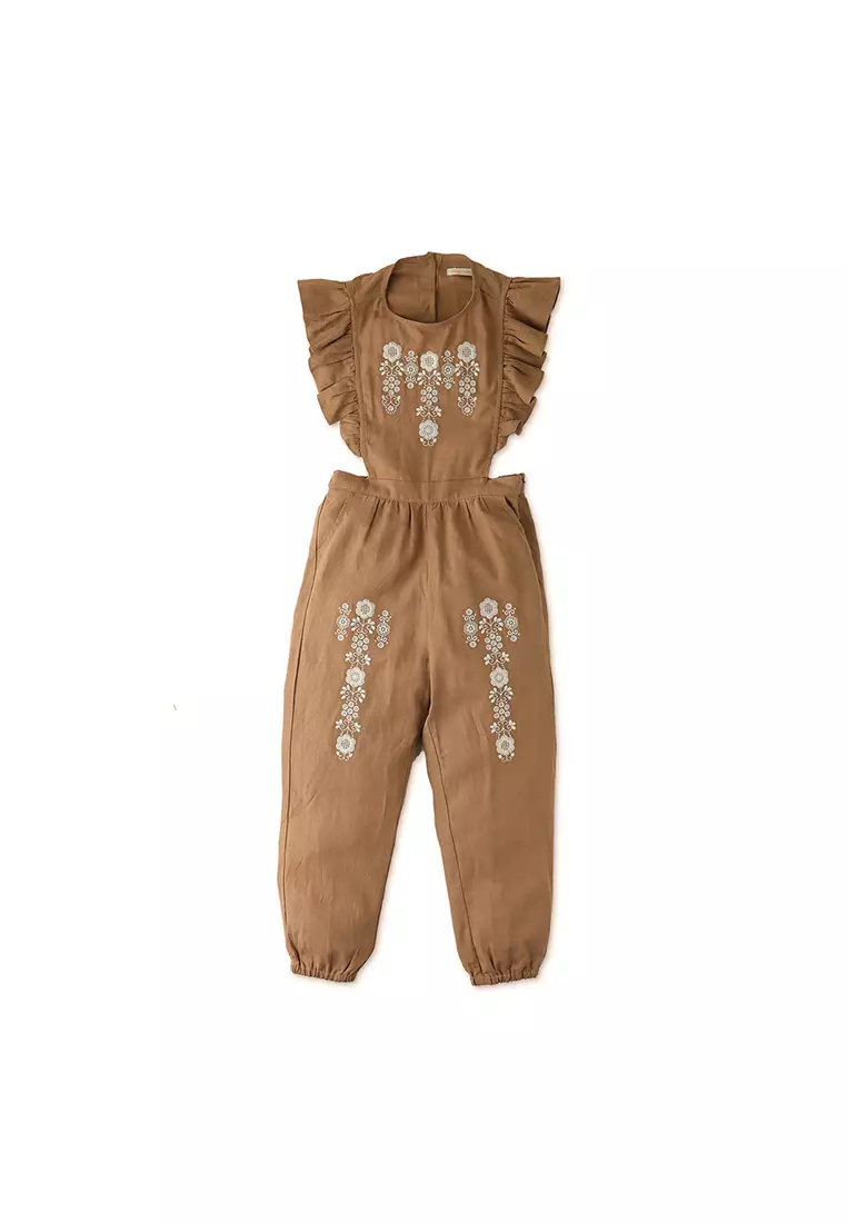 Gingersnaps Charlotte Embroidered Button-Down Long Sleeve Blouse
