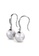 Her Jewellery white and silver Pearl Hook Earrings - Made with premium grade crystals from Austria HE210AC87HNOSG_4