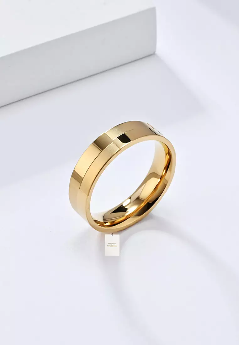 Titanium Steel Dislocation Geometry Ring JW QF-JZ928