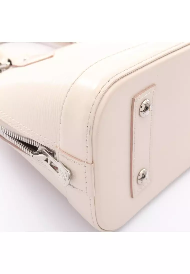 Pre-Loved Louis Vuitton Alma BB Epi Quartz Handbag leather ivory 2WAY