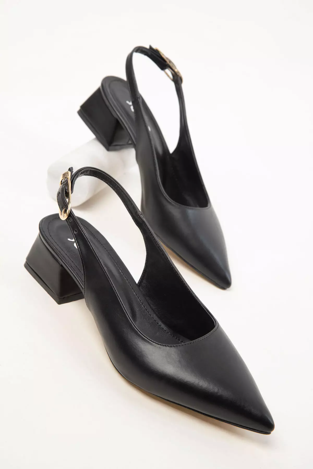 Black Women's Classic Heeled Shoes 20421