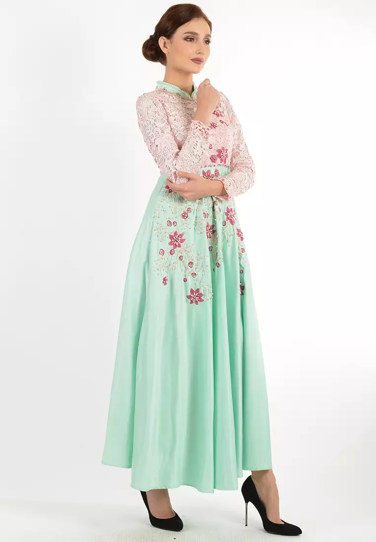 Bibiq Gamis Brokat Satin
