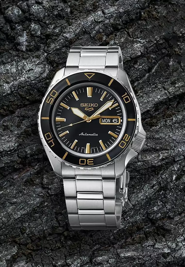 SNXS Men Automatic Diver Watch SRPK99K1 Silver Stainless Steel Strap