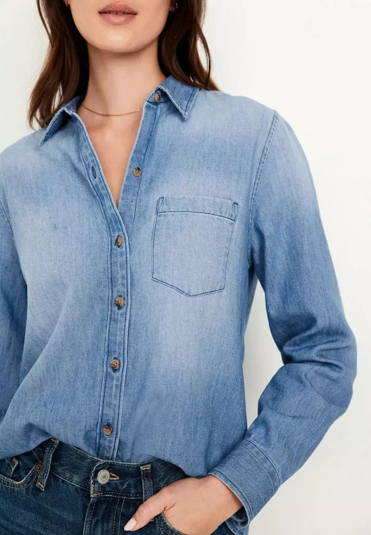 Classic Button-Down Jean Shirt