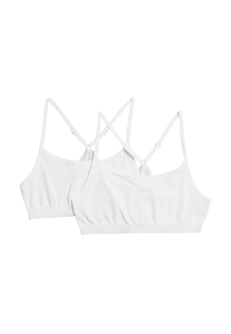 2pk Seamfree Cropped Tops (9-16 Yrs), M&S Collection