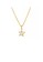 Glamorousky white 925 Sterling Silver Plated Gold Simple Fashion Star Quartz Pendant with Cubic Zirconia and Necklace 8DBA2ACFD42F38GS_1