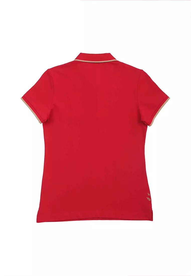 Women's Cotton Lycra Bold Polo