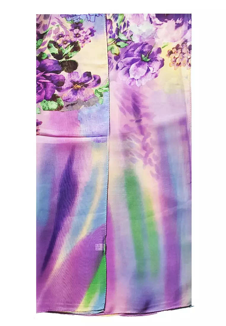 Arcus Silk-Feel Scarf White