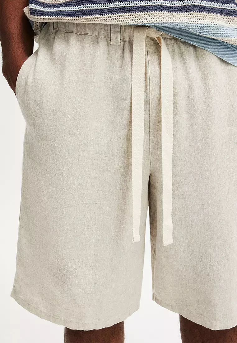 Baggy Linen Shorts