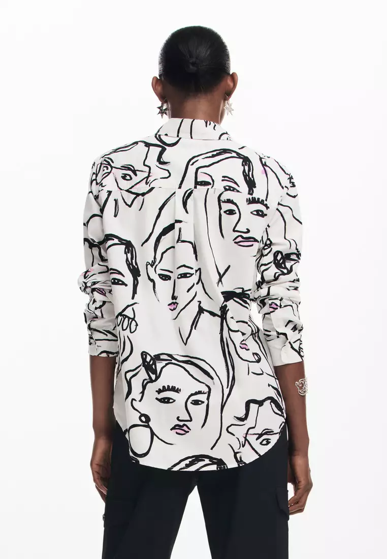 Desigual Woman Face print shirt.
