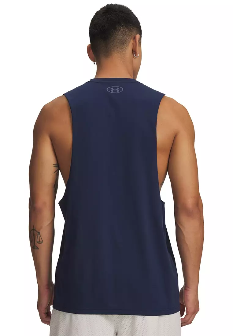 Left Chest Cut-Off Tank Top