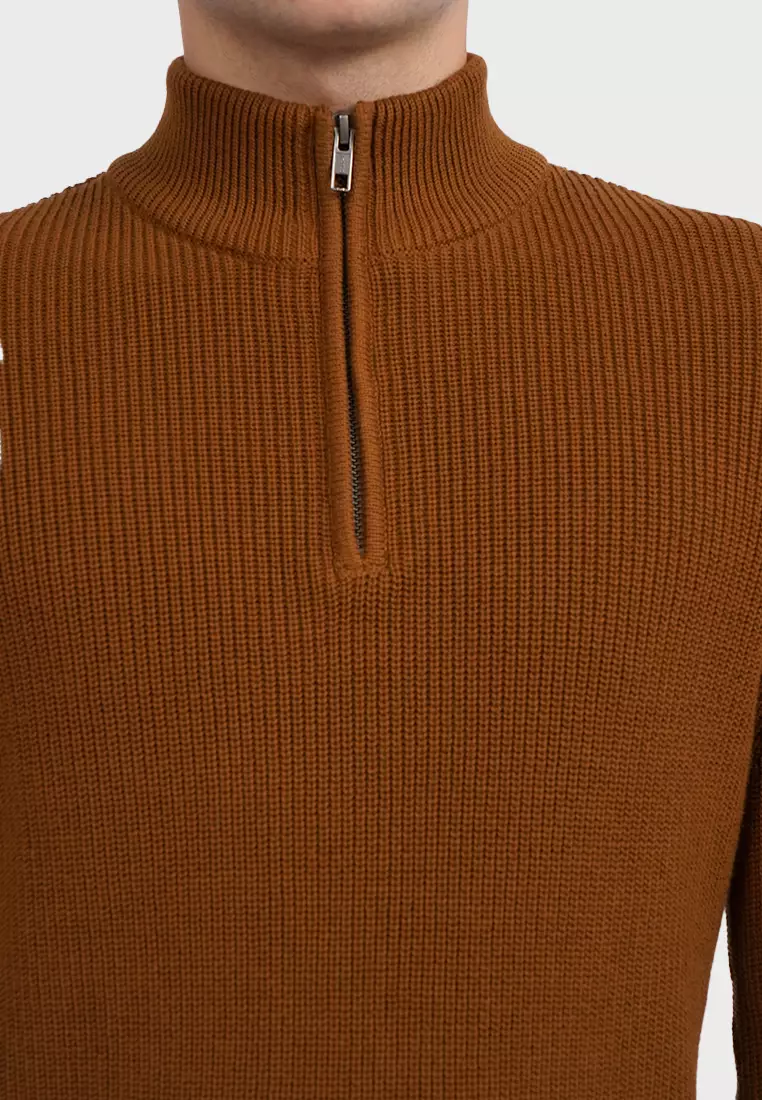 Half Zip Long Sleeve Sweater