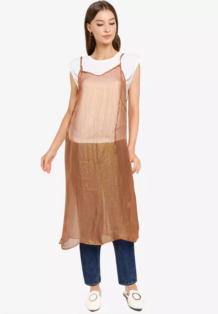 Semi-sheer Camisole Dress