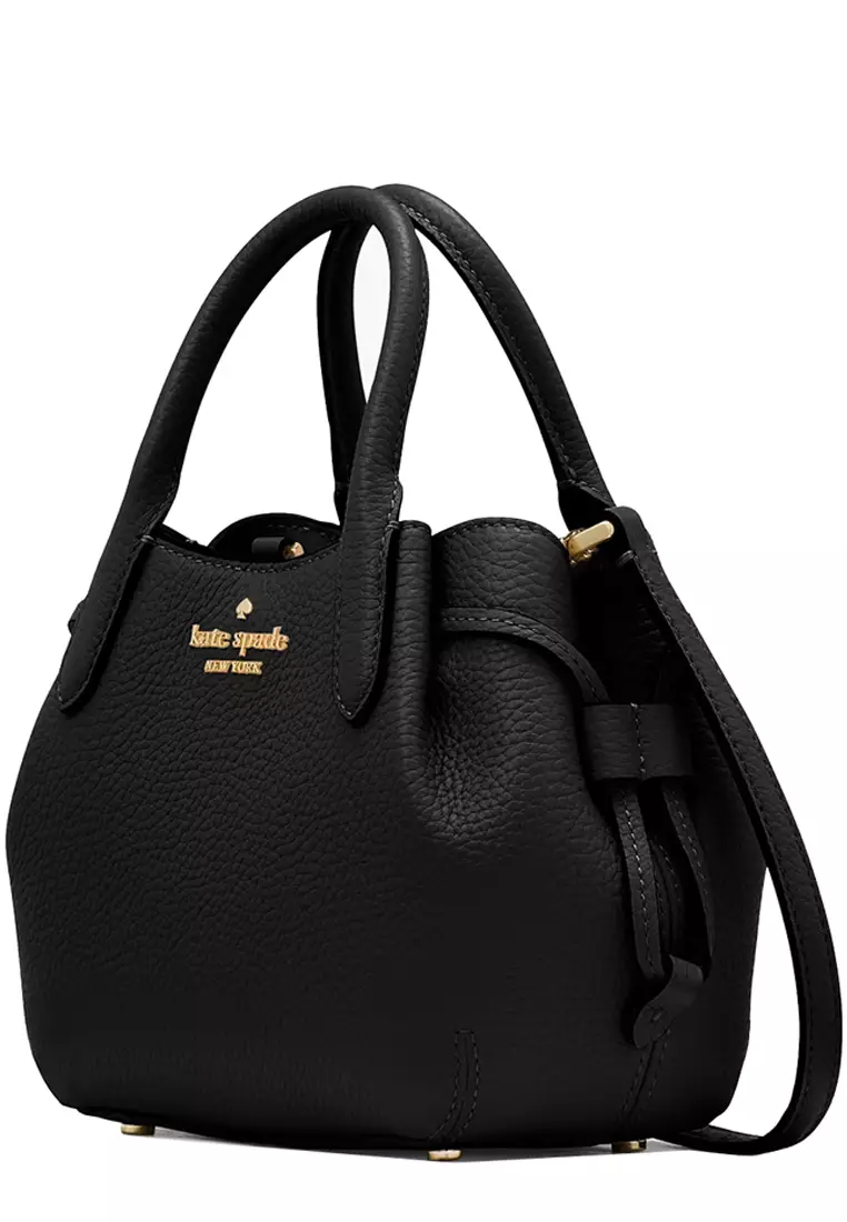 Dumpling Mini Satchel Bag in Black KI859