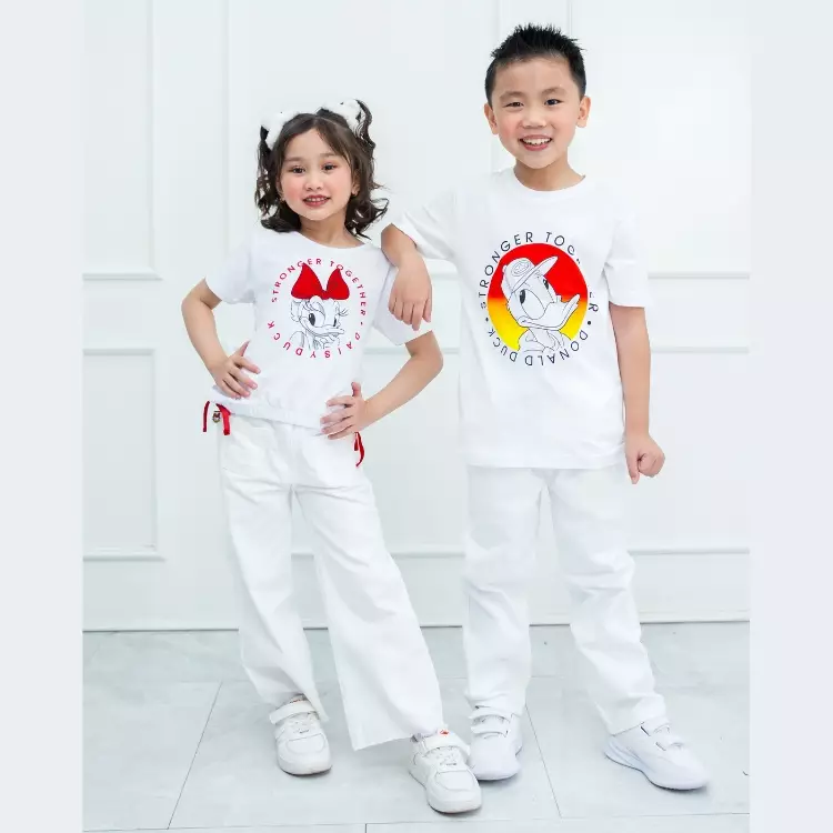Kaos Anak Laki Putih/ Tshirt Boy White/ Donald Energetic