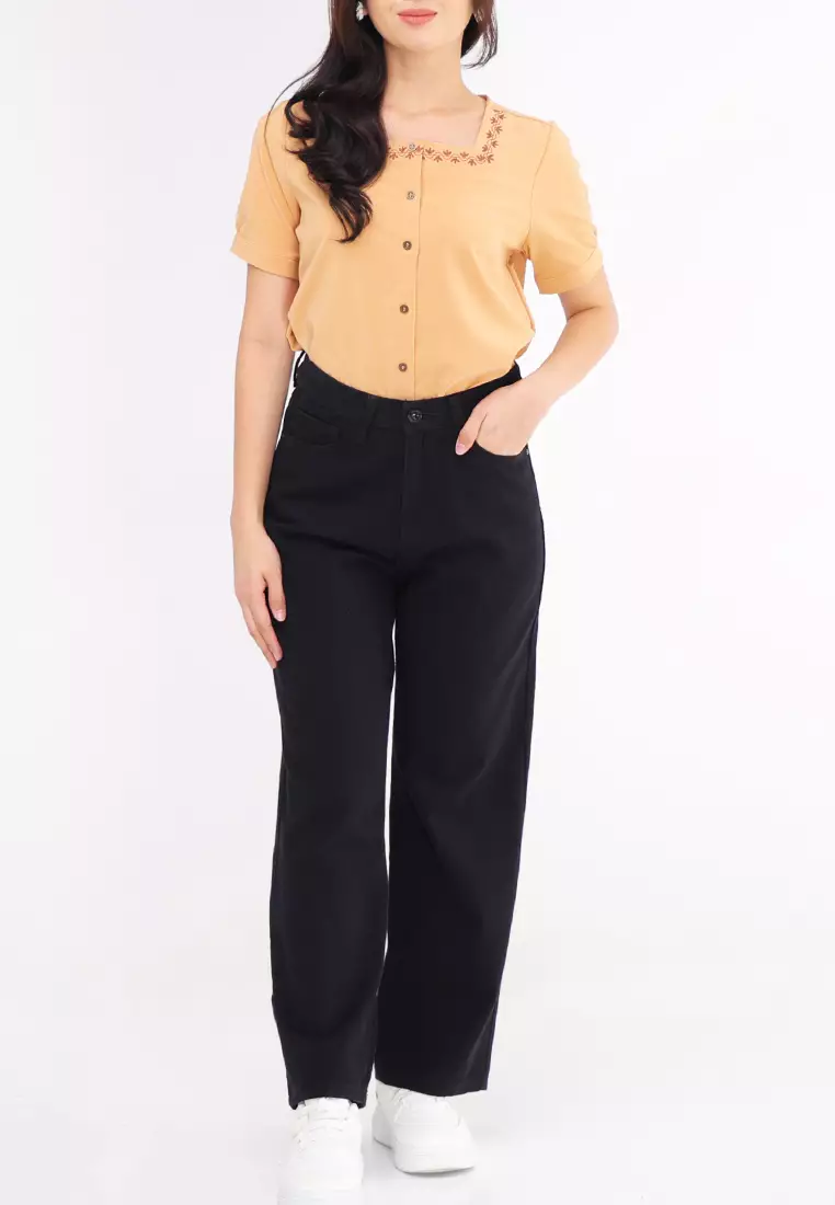 Colored Wide Leg Pants Ladies