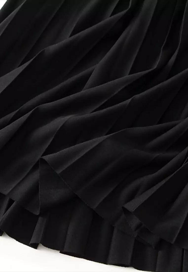 Simple High Waist Pleated Skirt AF0211