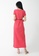 9months Maternity red Red Belted Maxi Dress 3B2E9AA149C3EBGS_3