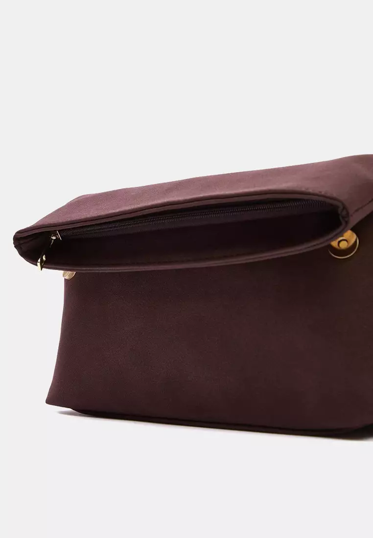 Nubuck Mini Size Clutch Handbag