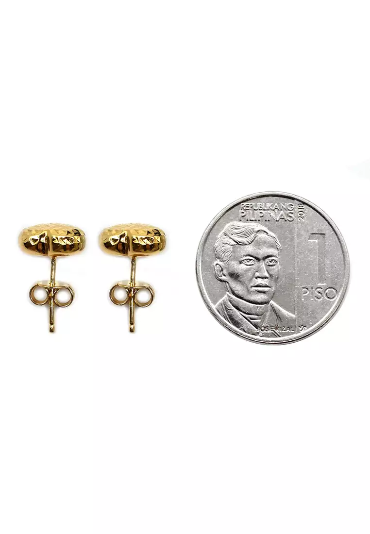 18K Italian Made Yellow Gold Earrings