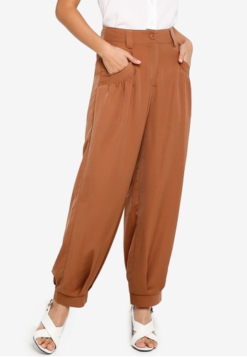 Shop Zalora Basics Harem Drape Pants Online On Zalora Philippines
