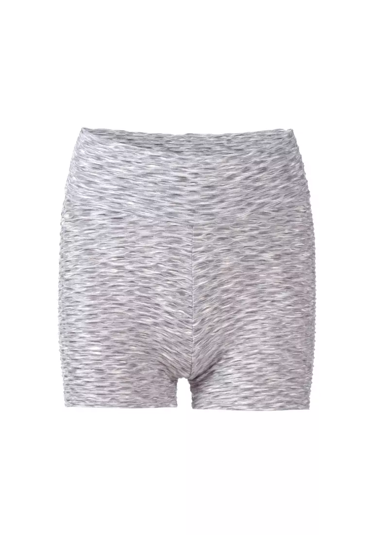 High Rise Biker Shorts in Grey