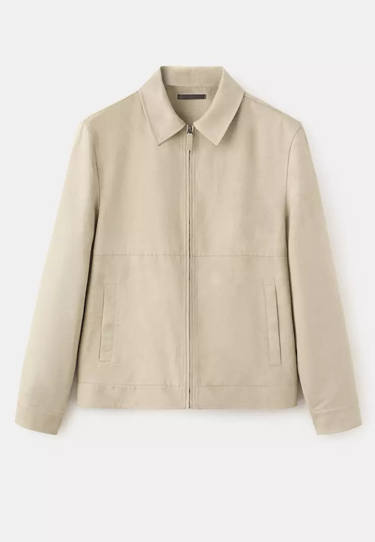 Suede Effect Jacket