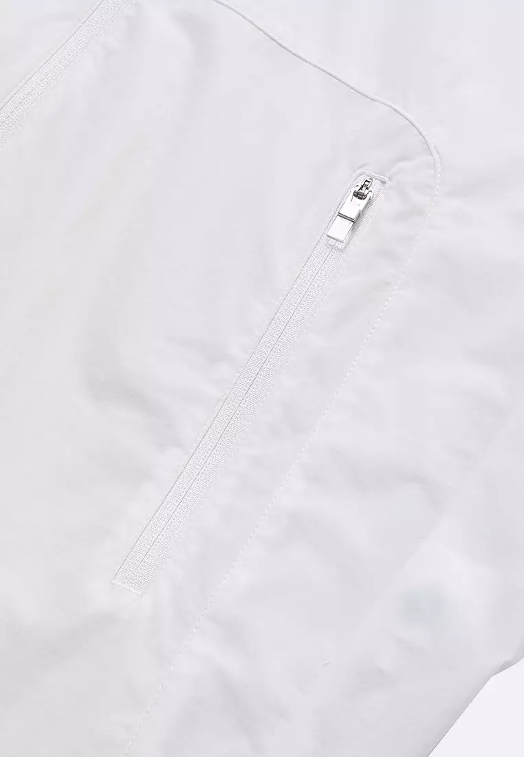 WOMEN'S K-SWISS LOGO STAND COLLAR HOODED JACKET