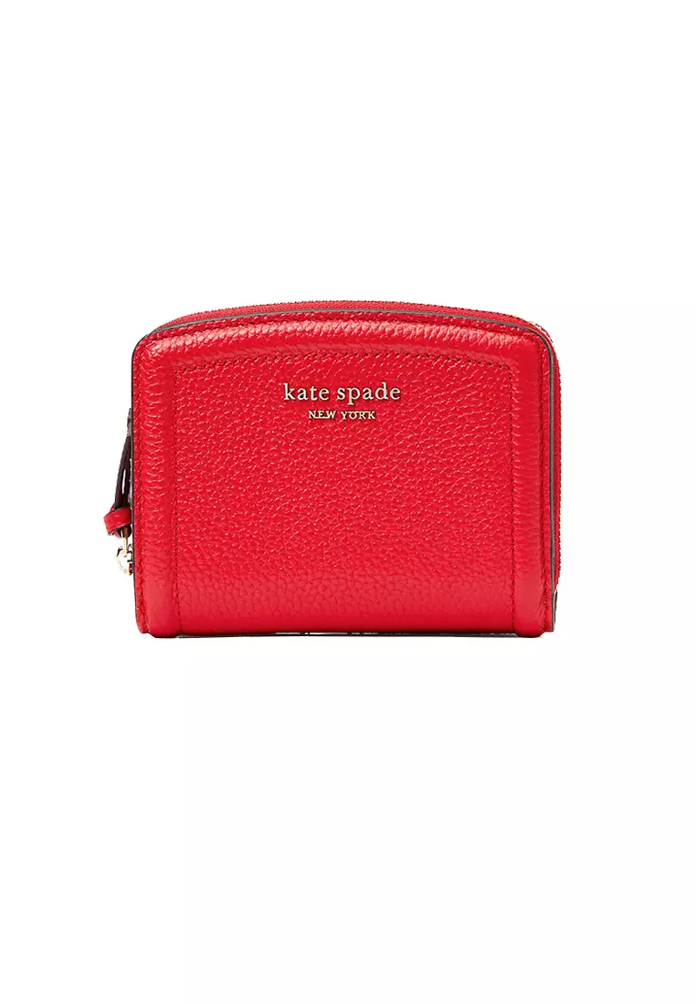 Buy KATE SPADE Knott Small Compact Wallet, Autumnal Red Color Women