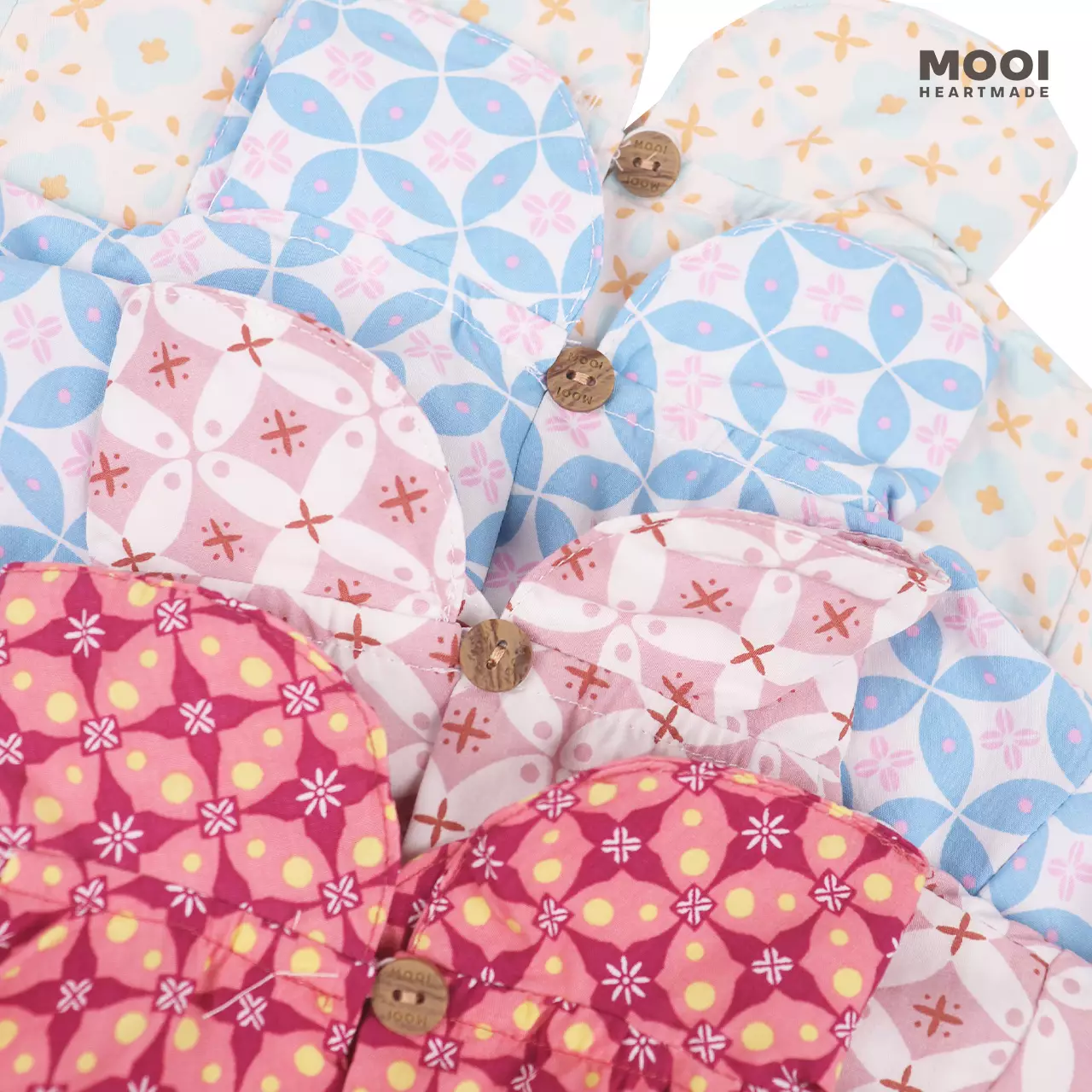 Mooi Atasan Batik Anak Perempuan Aruna Batik Top - Sky Blue