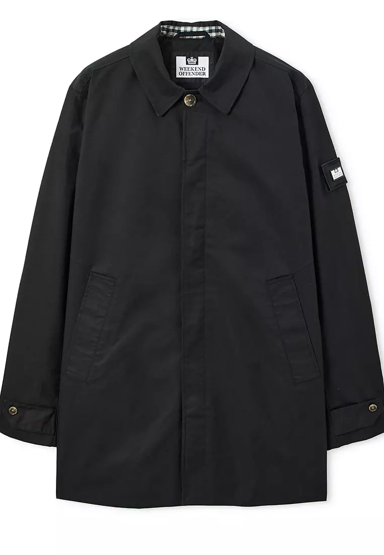 MENS BLACK WHITEHOUSE MAC WITH CHECK DETAILS