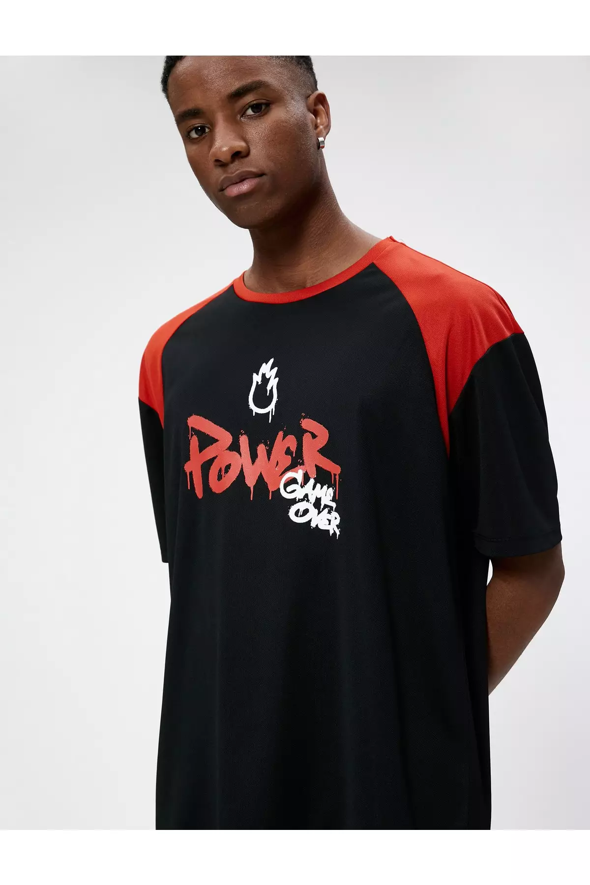 KOTON Sports Oversize T-Shirt Slogan Print 2024, Buy KOTON Online