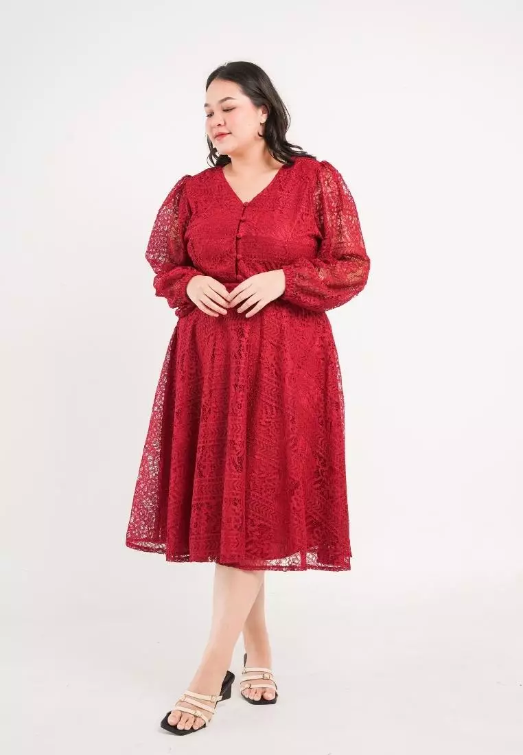 Plus Size Party Dress Hye Ji Vol 3 Red