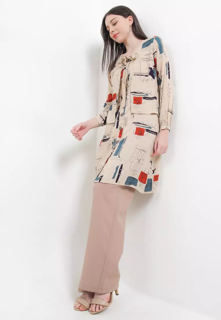 Arjuna Weda Arabian Motif Abstrak 10 Dress Wanita main image 1