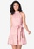 FabAlley pink Blush Polka Belted Halter Dress B99AAAA079D5D4GS_1