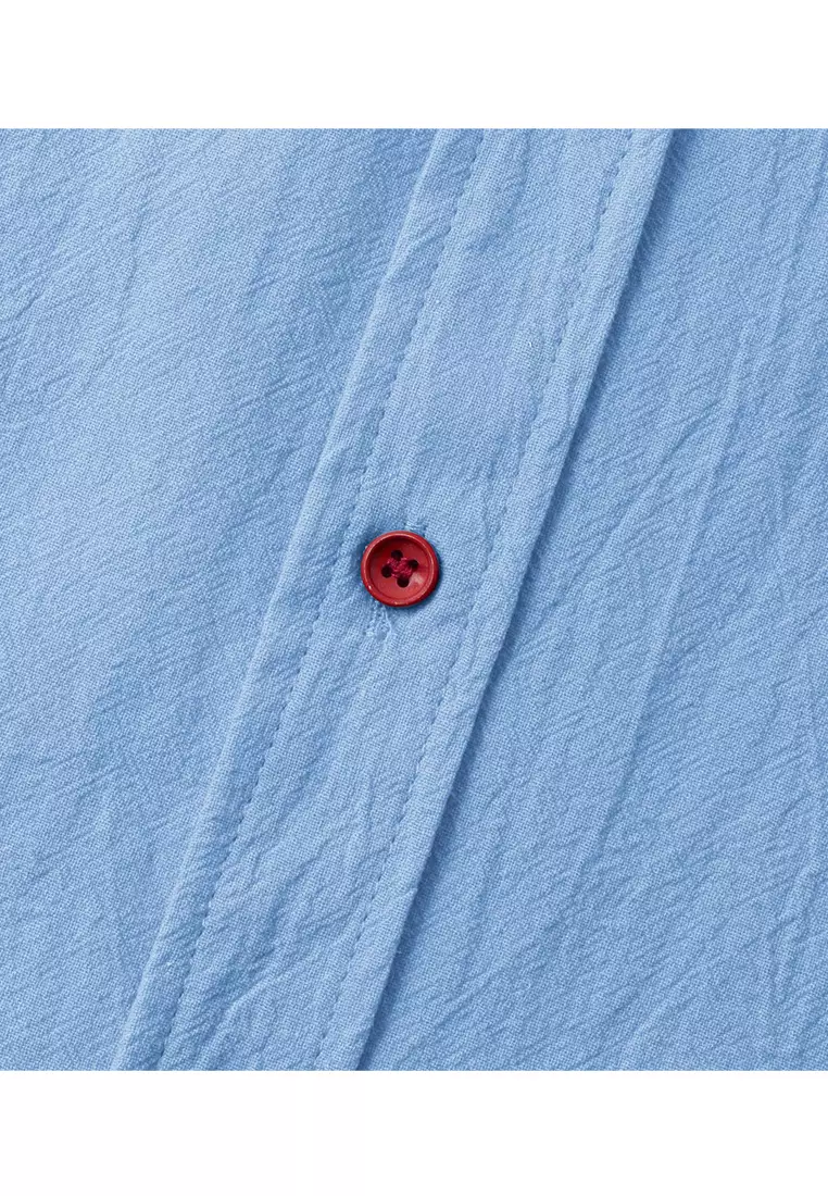 Loose Square-neck Linen Shirt YL-SKD01