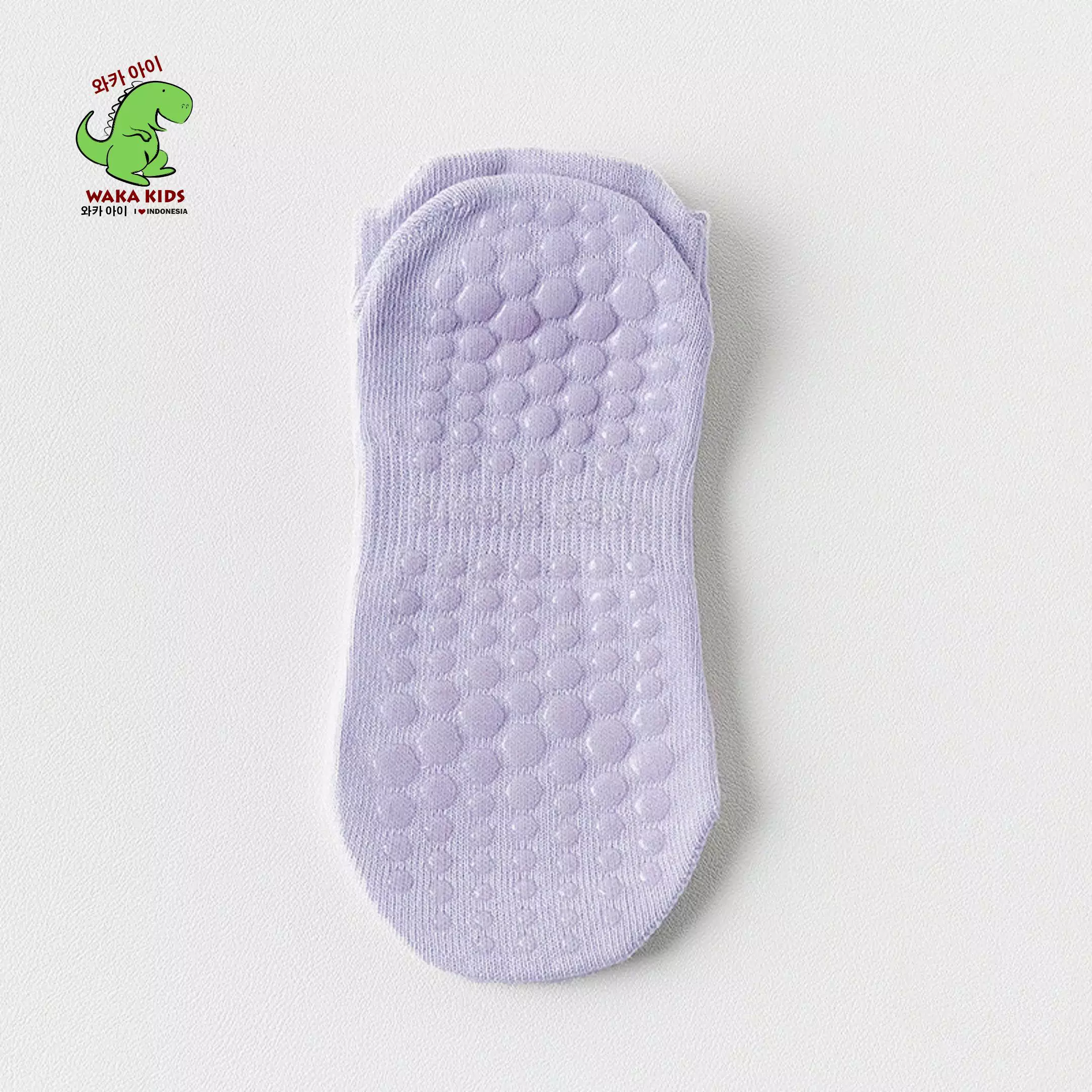 Wakakids Kaos Kaki Pendek Olahraga Wanita Anti Slip Sport Socks Yoga Pilates Senam Gym Venrz Ungu