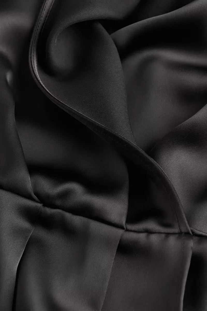 Satin wrap dress