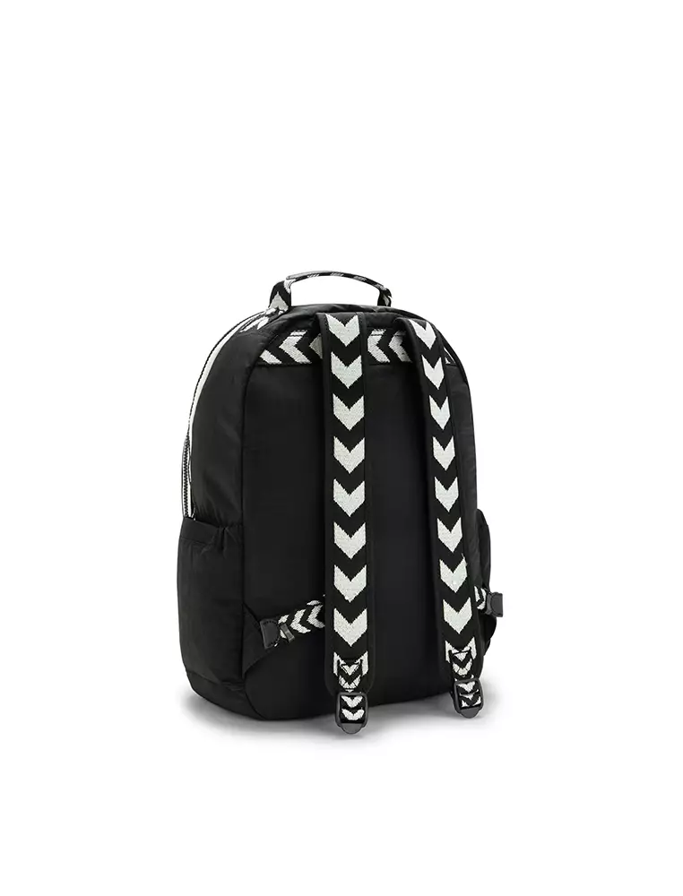 Kipling black and white backpack sale