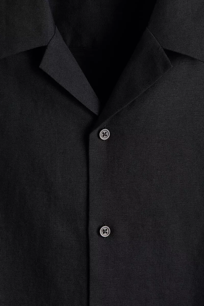 Relaxed Fit Linen-blend resort shirt